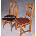 Wooden Dining Chair With Leather Pad